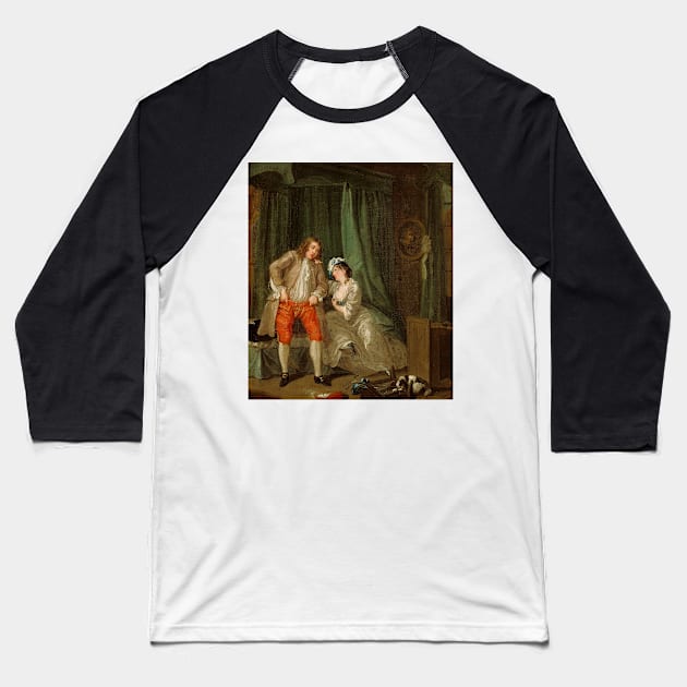 After by William Hogarth Baseball T-Shirt by Classic Art Stall